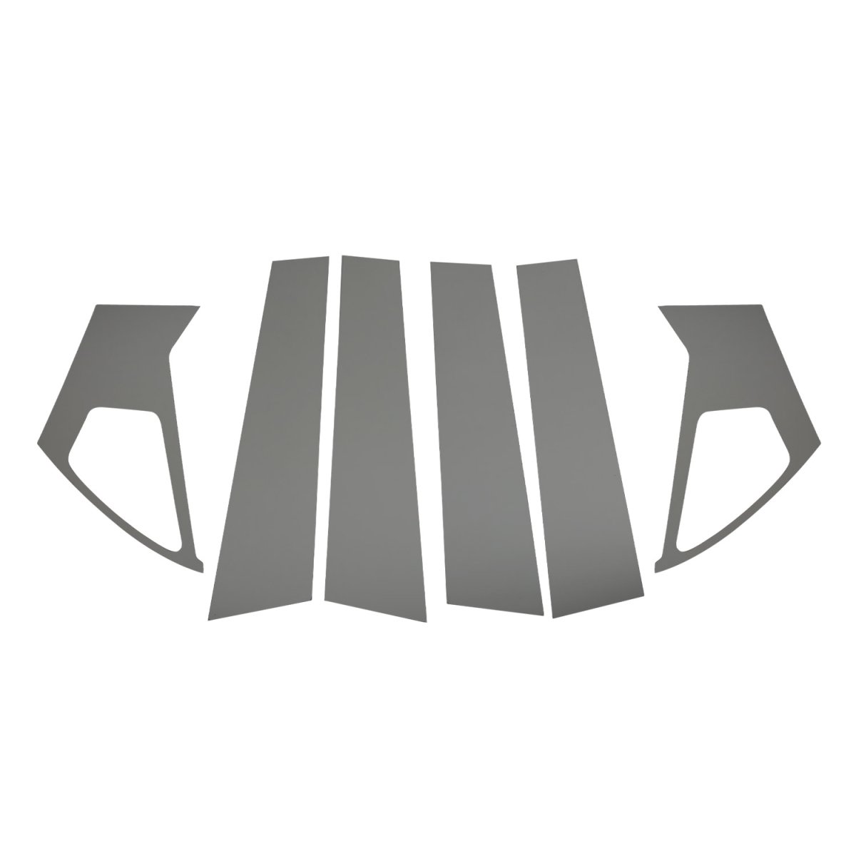 Nissan Juke Pillar Trims - Omac - S.Steel - Gloss Dark - 2011-2017